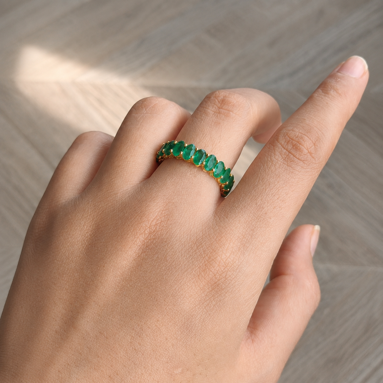 Emerald Eternity Band