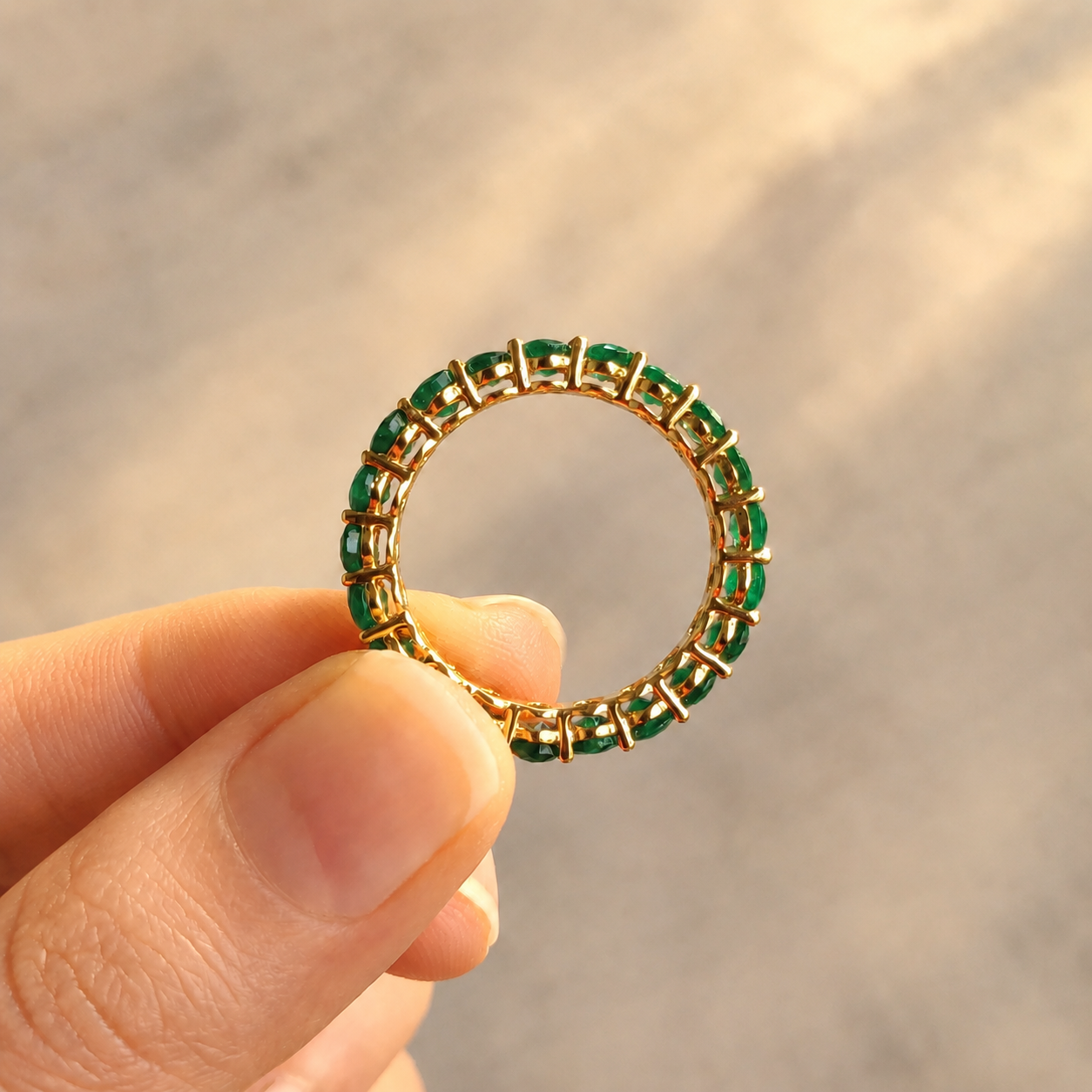 Emerald Eternity Band