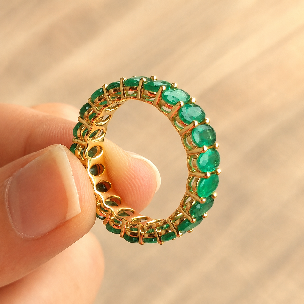 Emerald Eternity Band