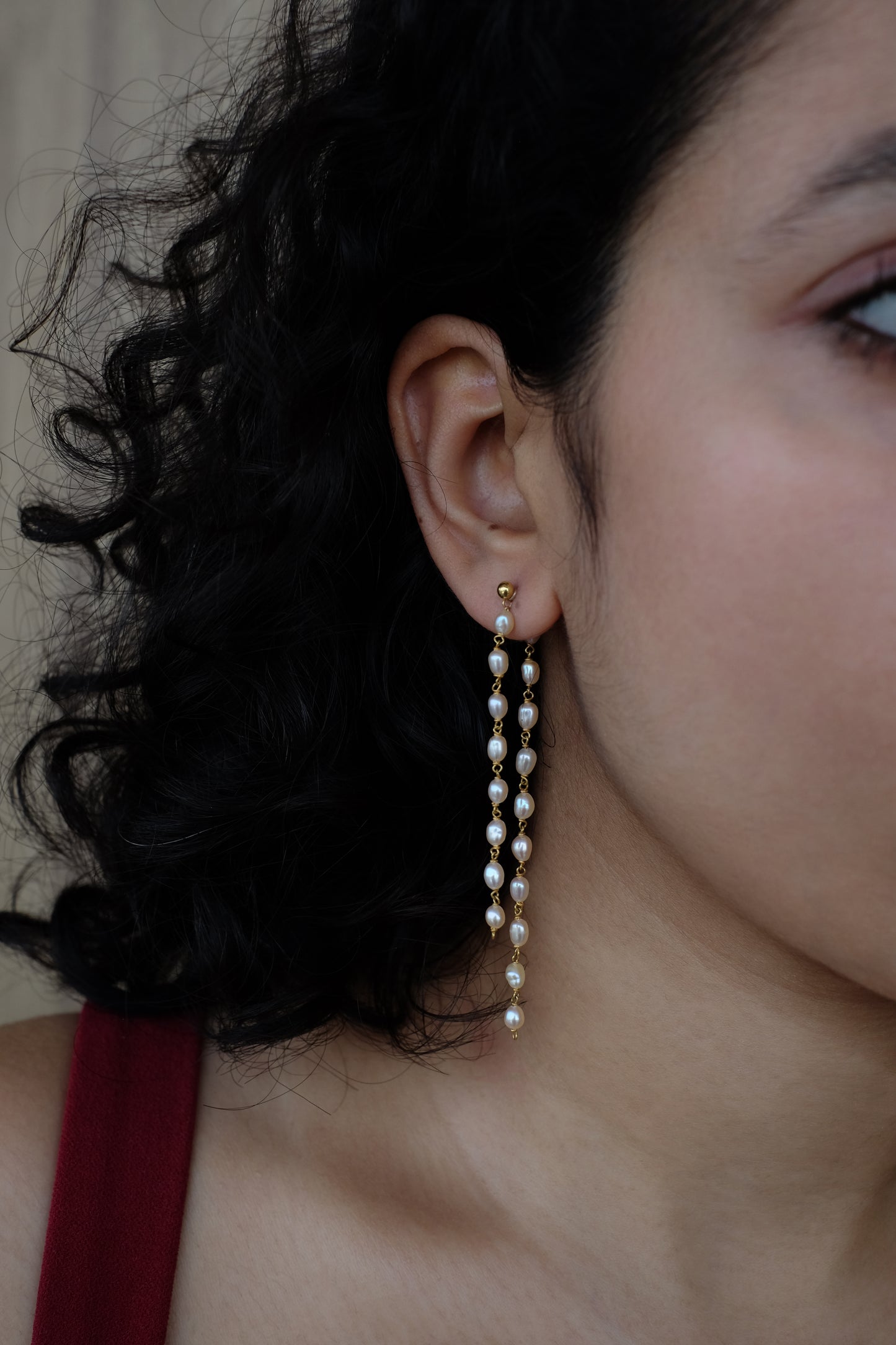 Link Pearl Earrings