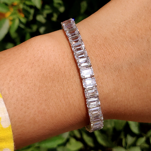 Emerald Ligne Tennis Bracelet