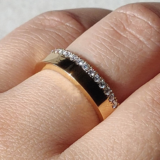 Cigar Half Eternity Band