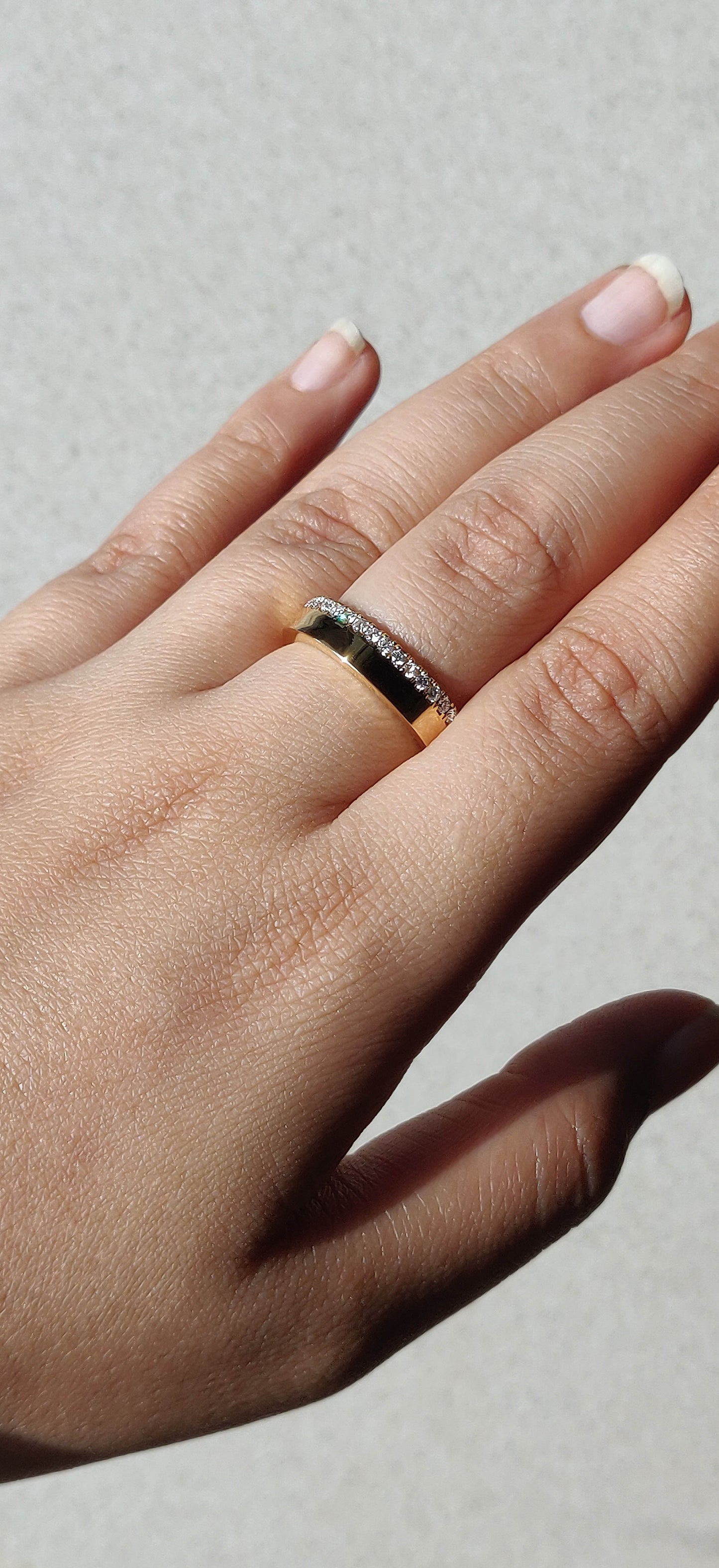 Cigar Half Eternity Band