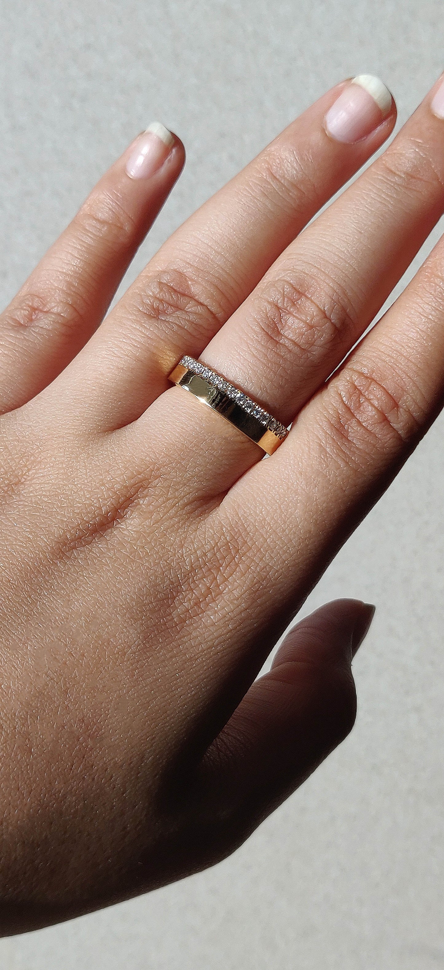 Cigar Half Eternity Band