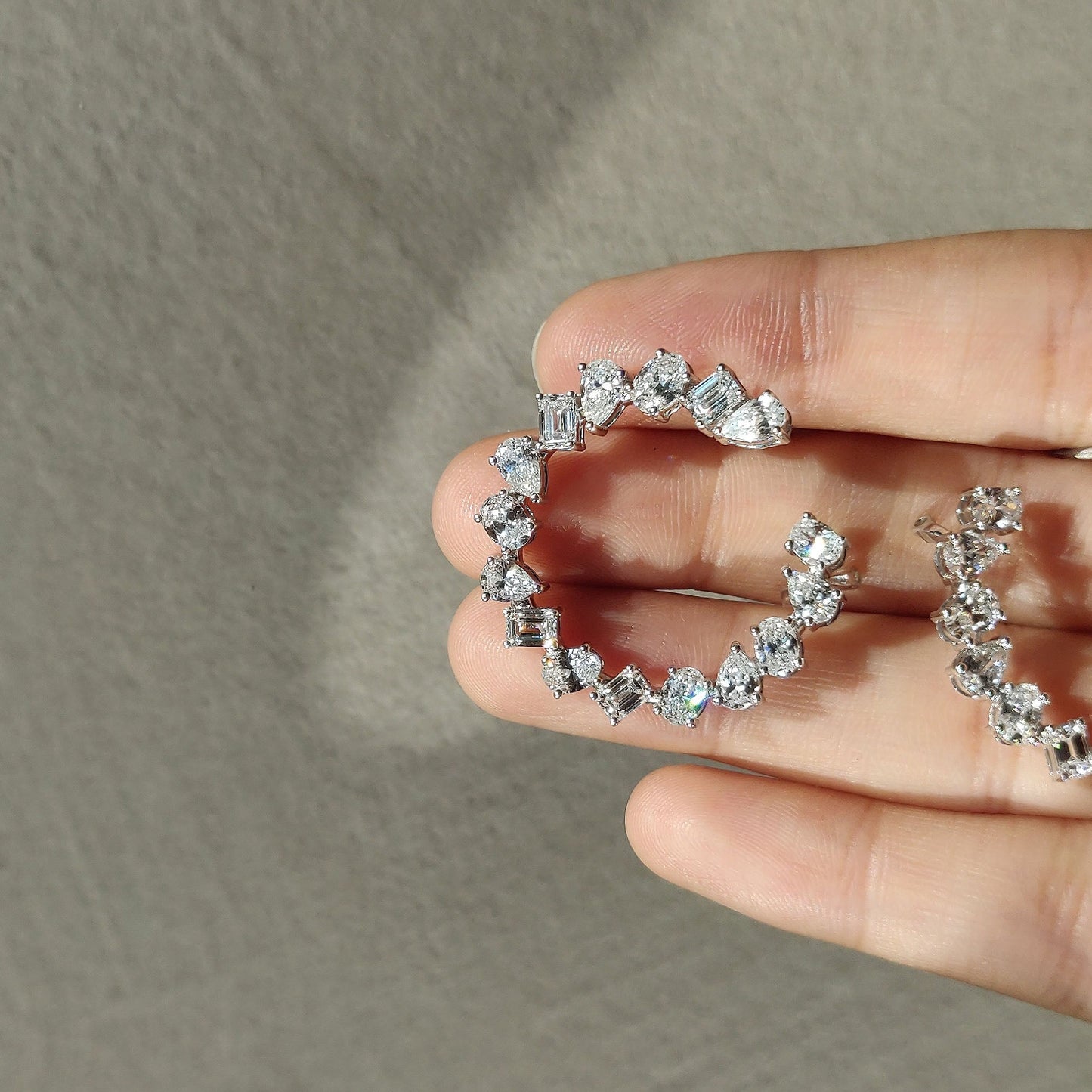 Multi Shape Open Diamond Circlets