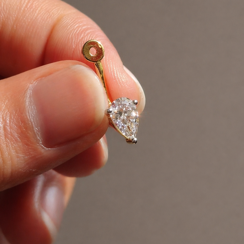 Split Pear Jacket Studs