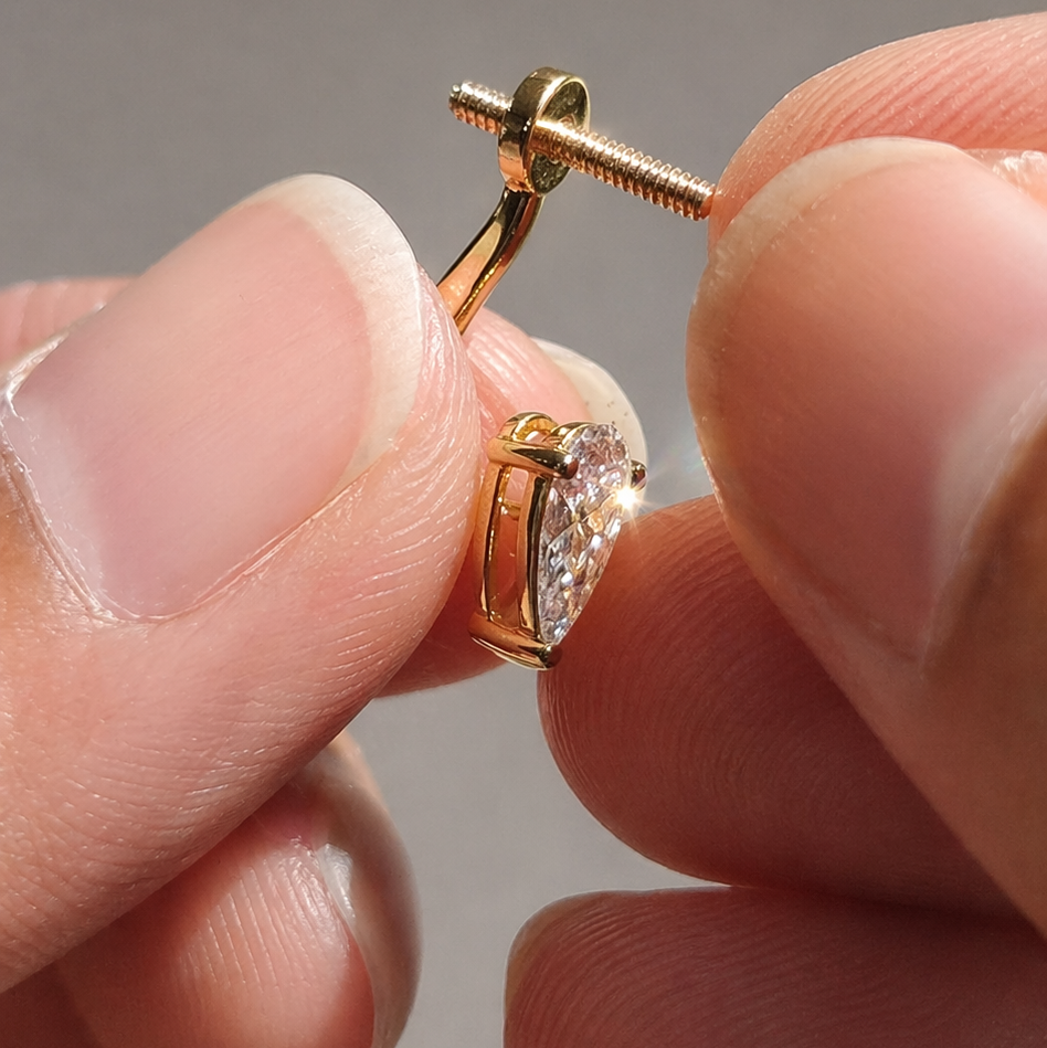 Split Pear Jacket Studs