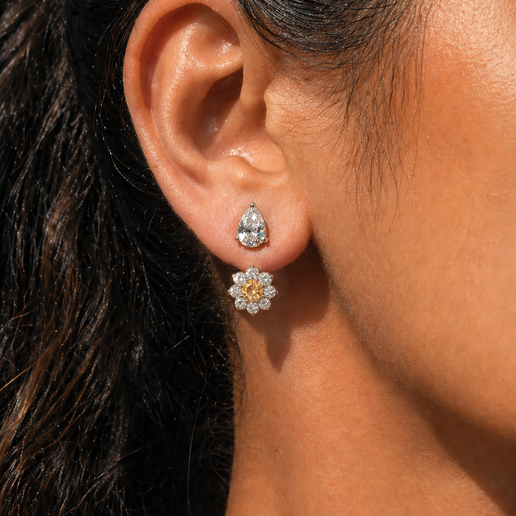 Split Pear Jacket Studs