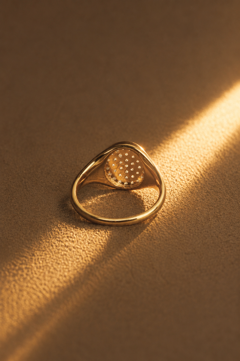 Pavé Diamond Signet Ring