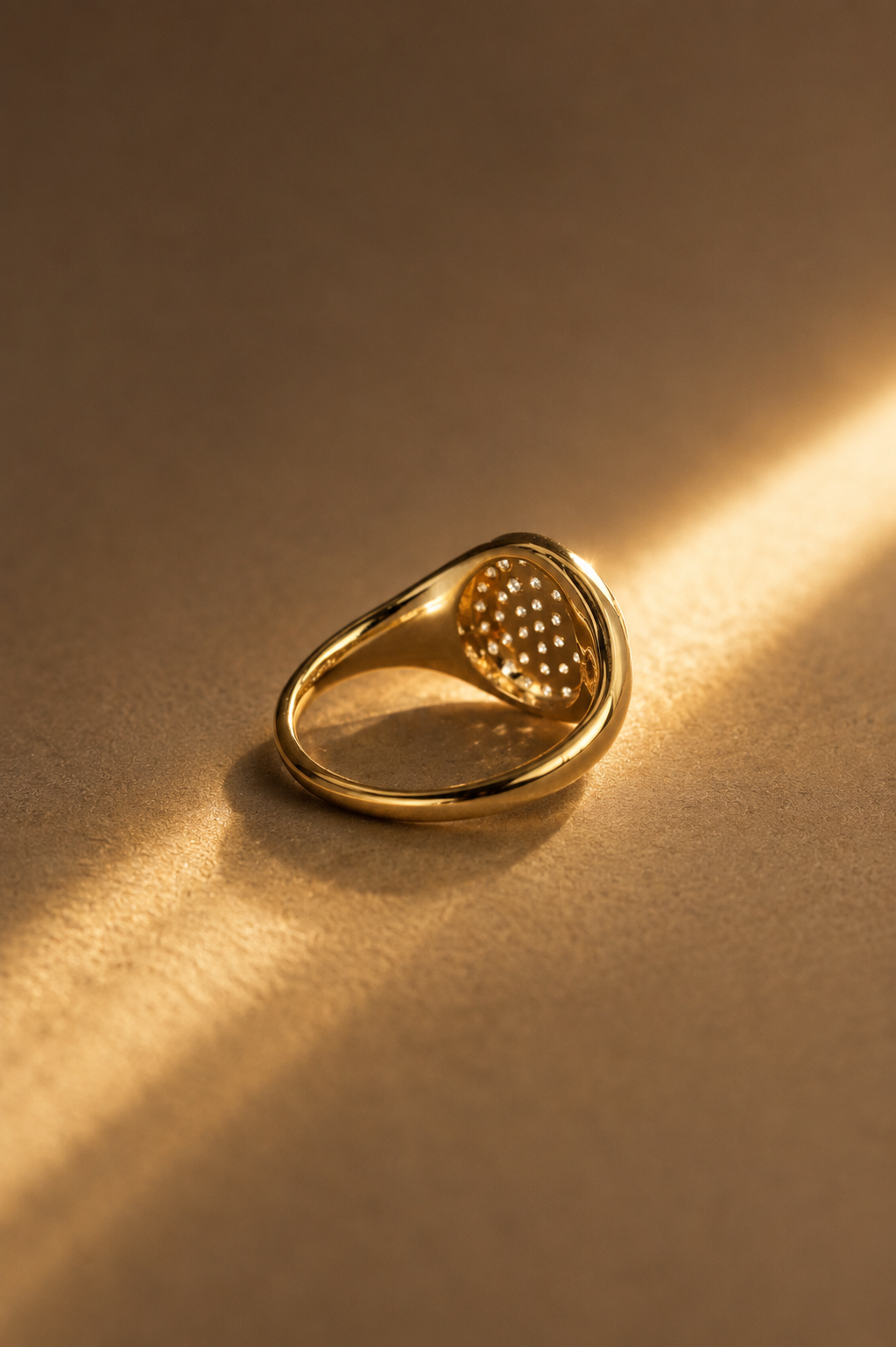 Pavé Diamond Signet Ring