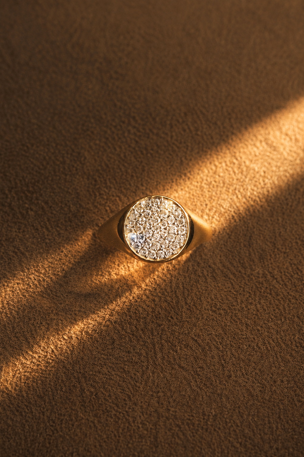Pavé Diamond Signet Ring
