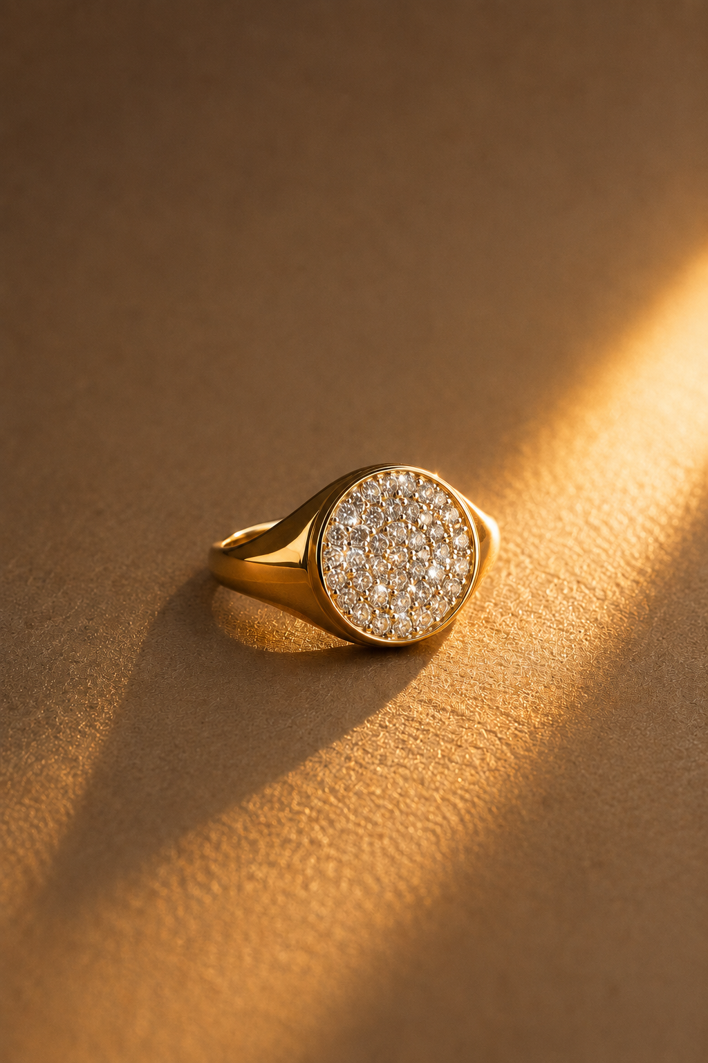 Pavé Diamond Signet Ring