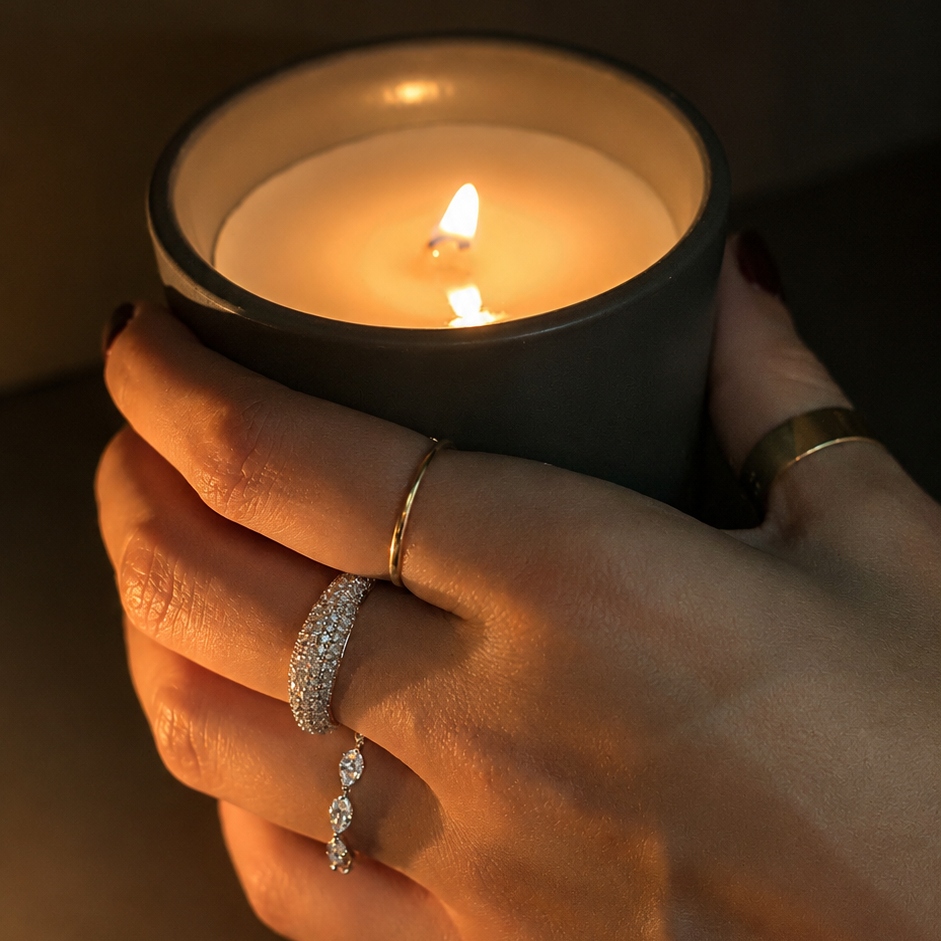 Marquise Diamond Half Eternity Band