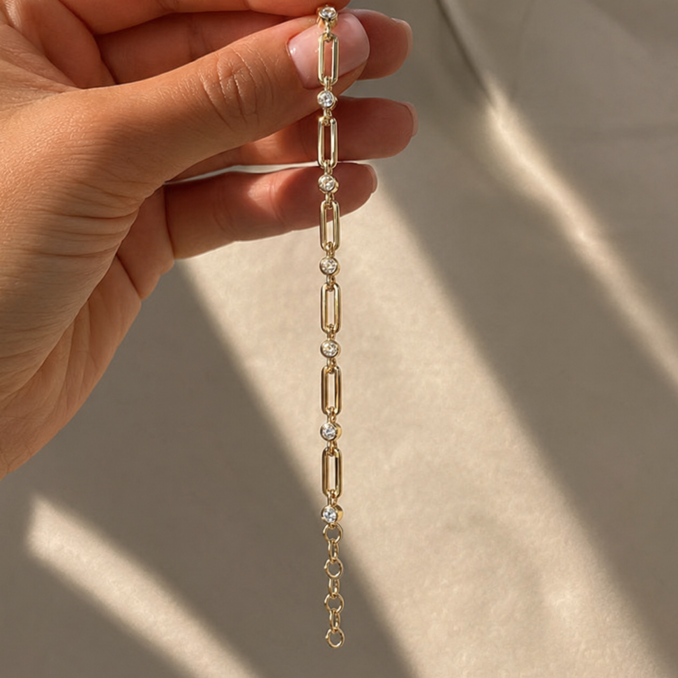 Orbit Paperclip Bracelet