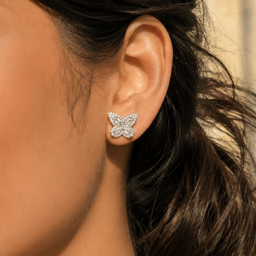 Mothwing Pave Studs