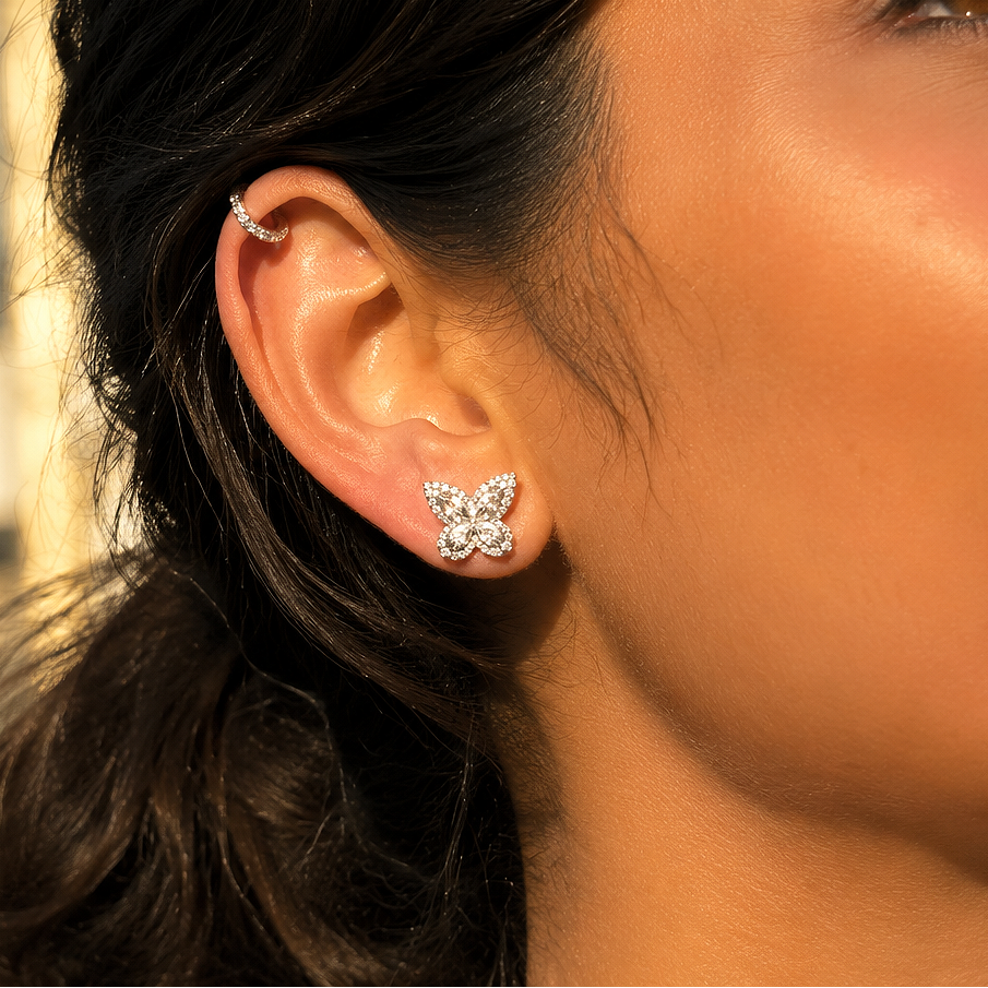 Mothwing Pave Studs