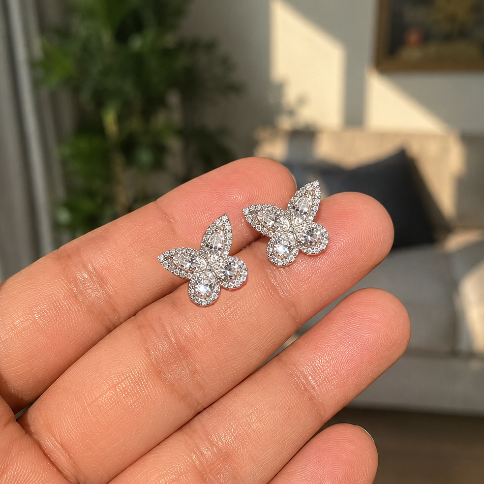 Mothwing Pave Studs