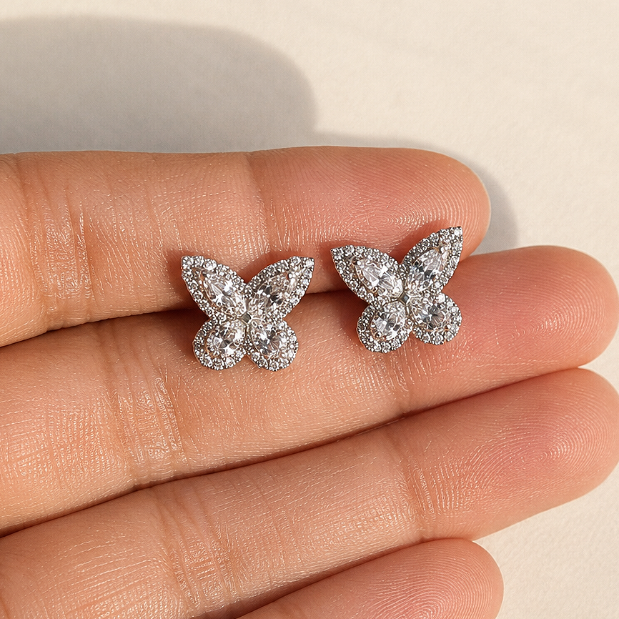 Mothwing Pave Studs