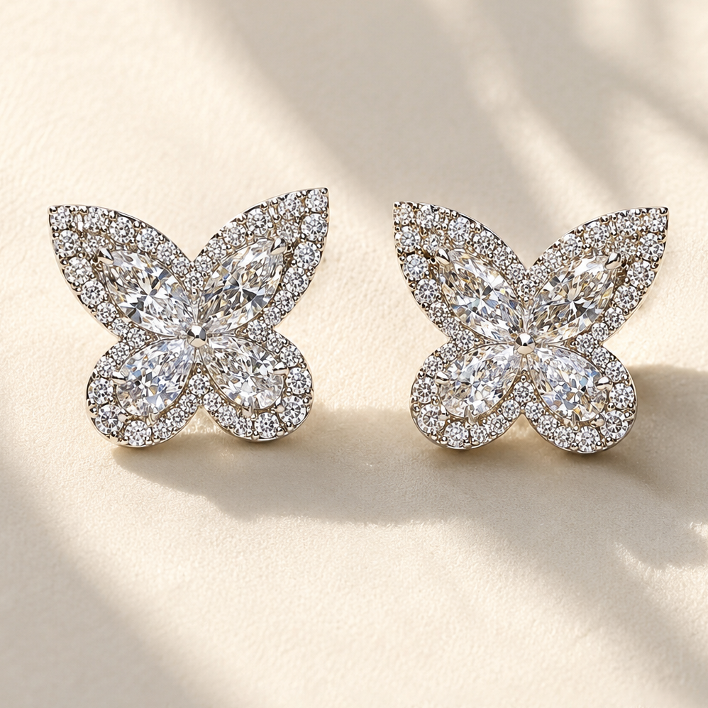 Mothwing Pave Studs