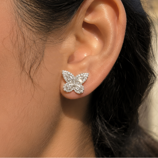 Mothwing Pave Studs