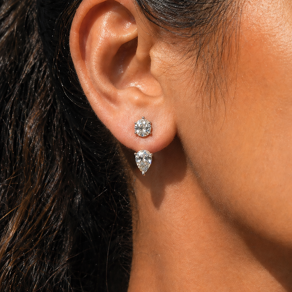 Split Pear Jacket Studs