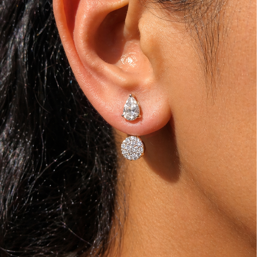 Split Pear Jacket Studs