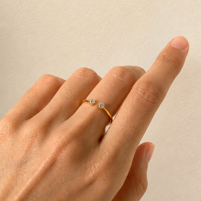 Open End Diamond Ring