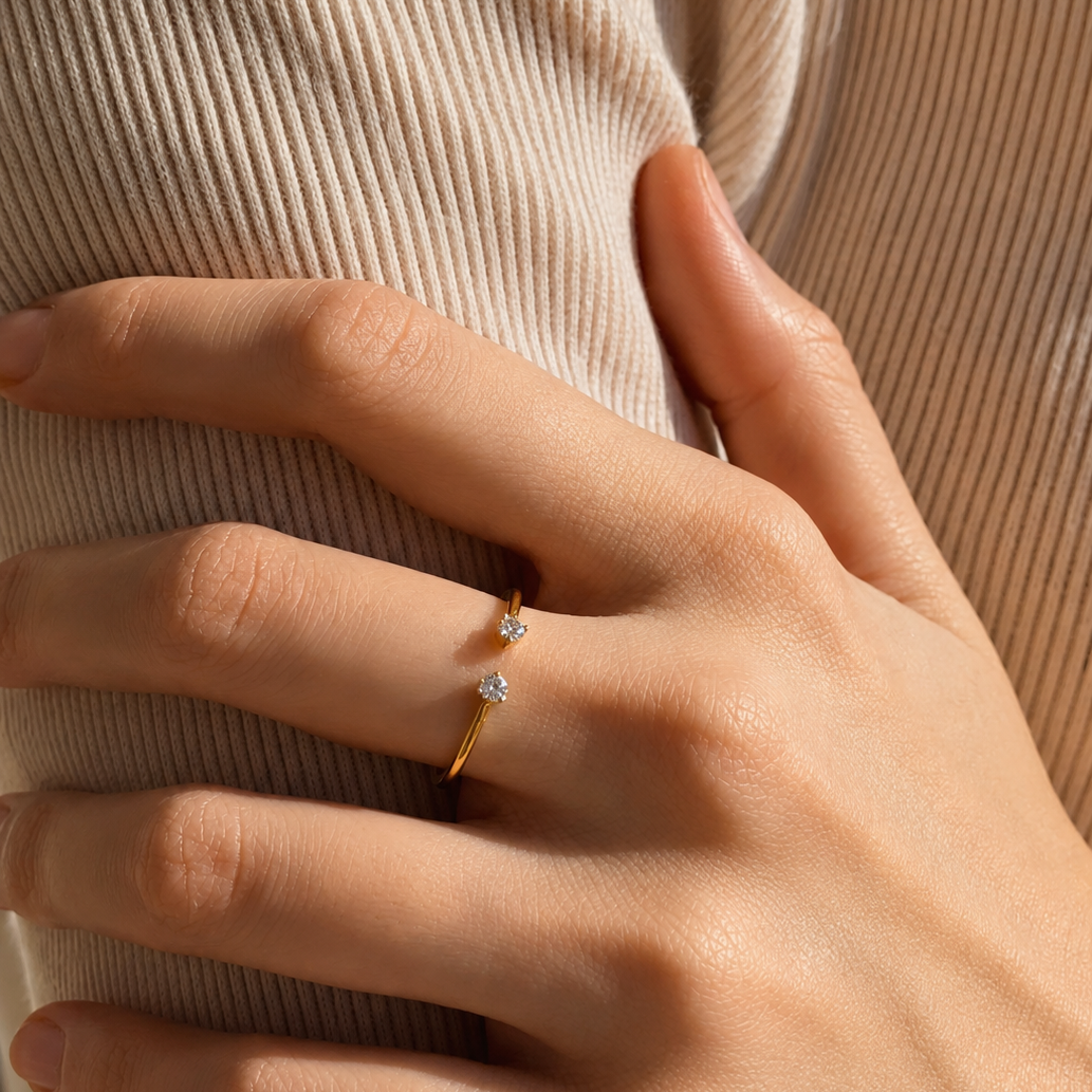 Open End Diamond Ring