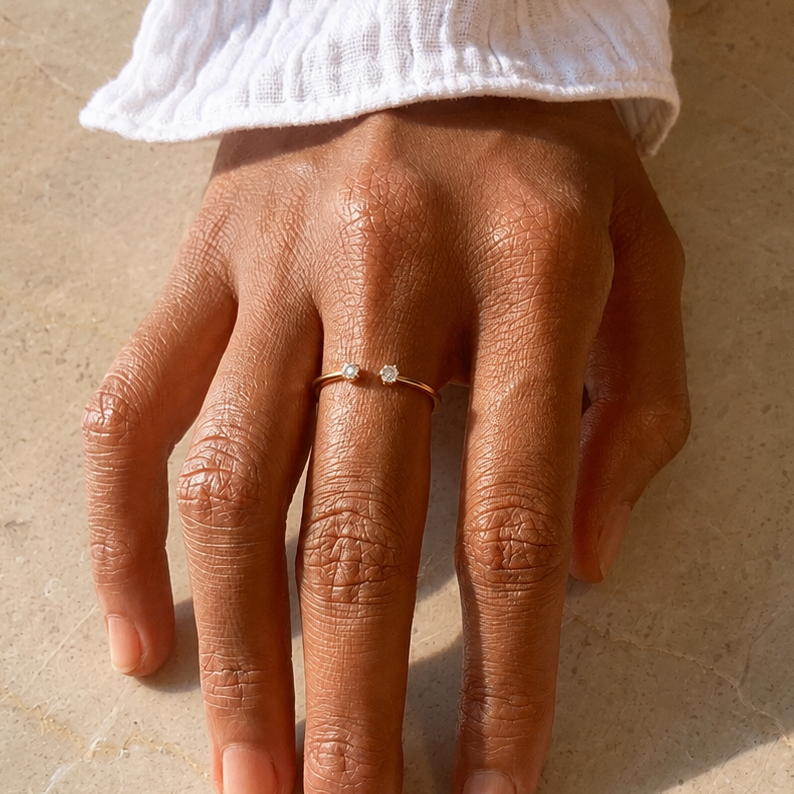 Open End Diamond Ring