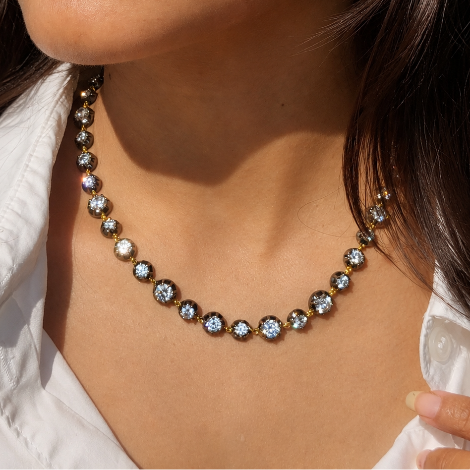 Carbon Halo Necklace