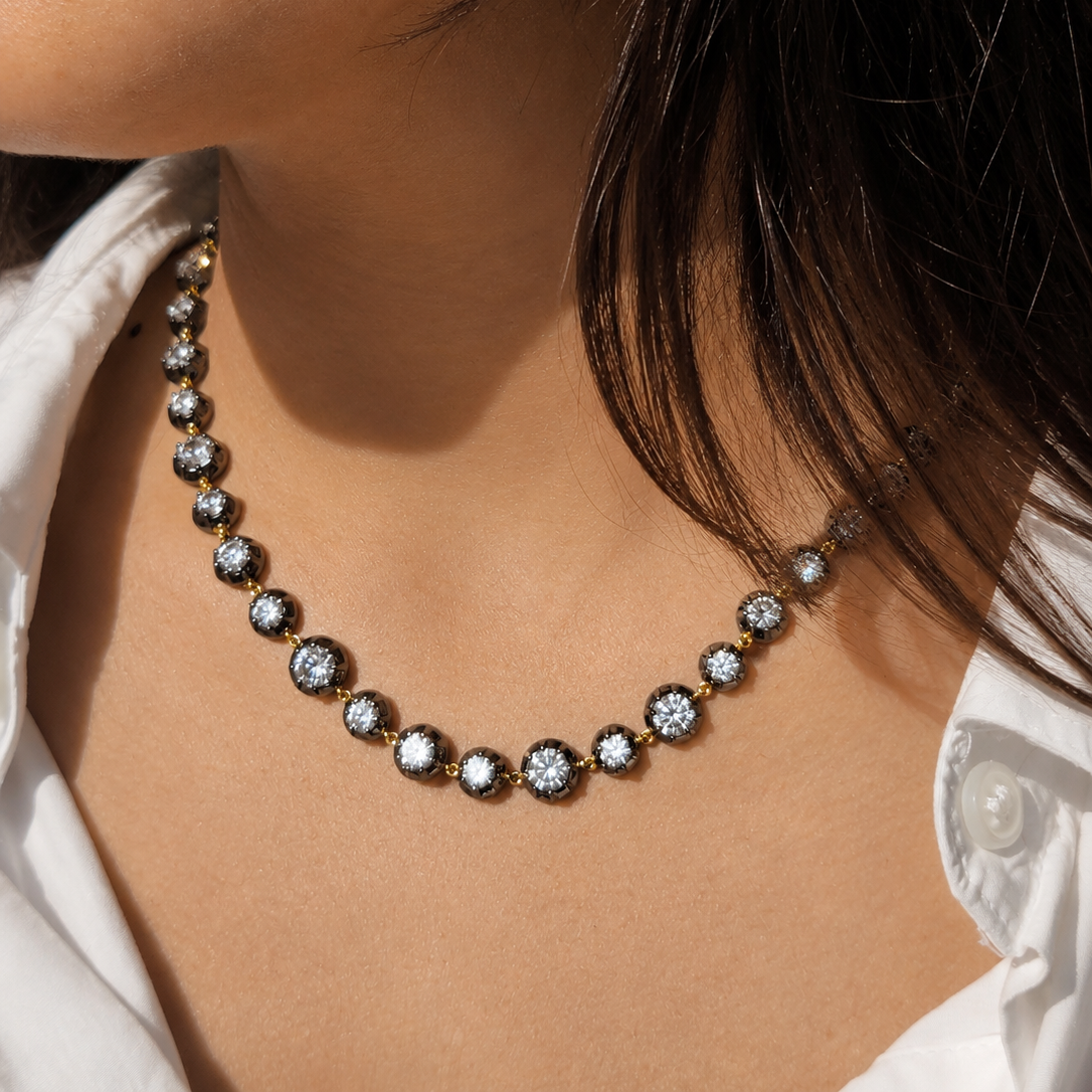Carbon Halo Necklace