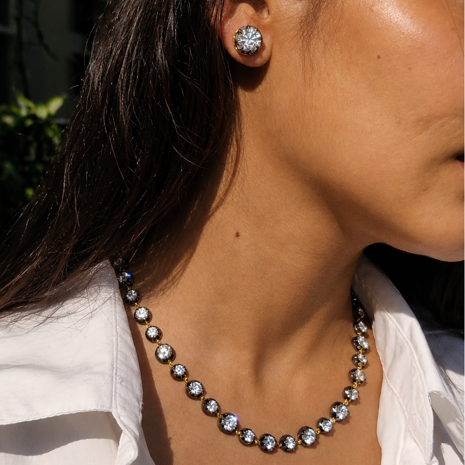 Carbon Halo Necklace