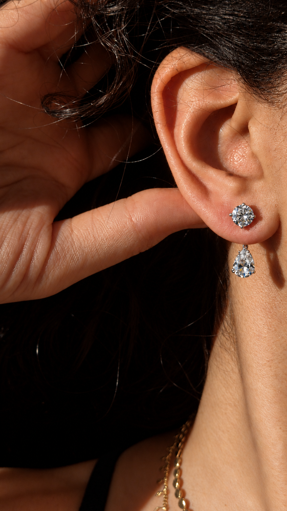 Split Pear Jacket Studs