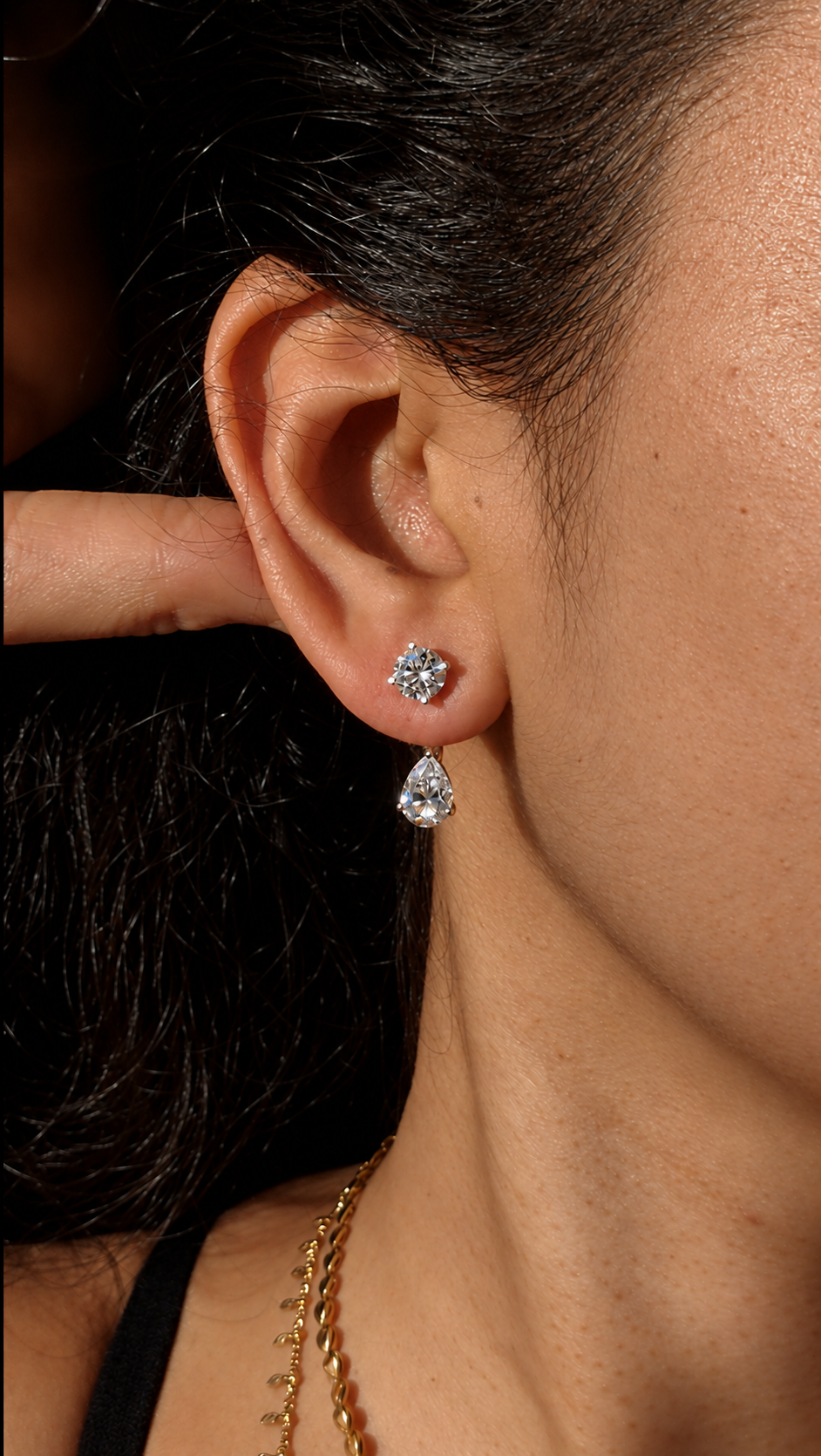 Split Pear Jacket Studs