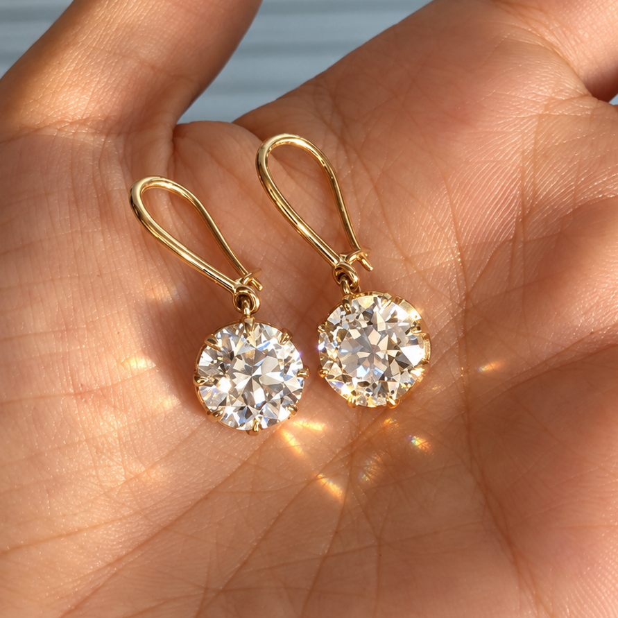 Old European Diamond Drops (9-9ct)