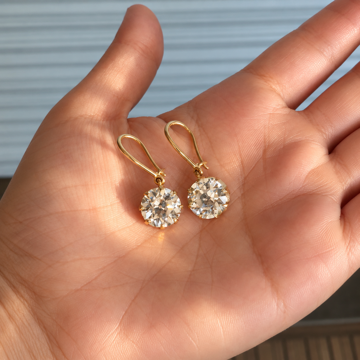 Old European Diamond Drops (9-9ct)