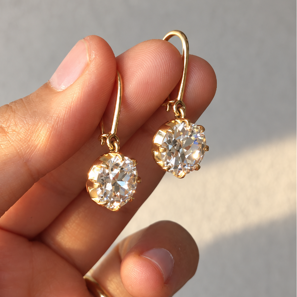 Old European Diamond Drops (9-9ct)