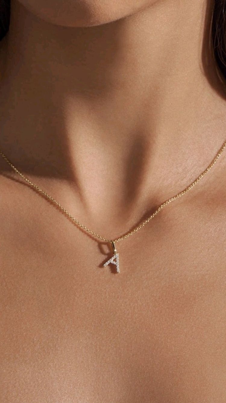 Initial Diamond Necklace