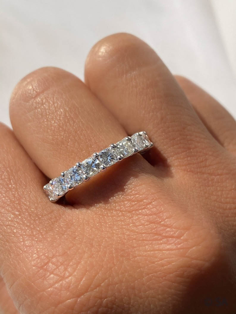 Round Diamond Eternity Band