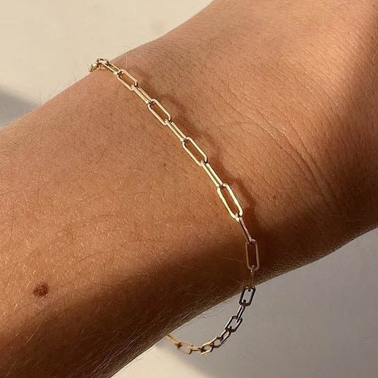 Paperclip Link Chain Bracelet (small)