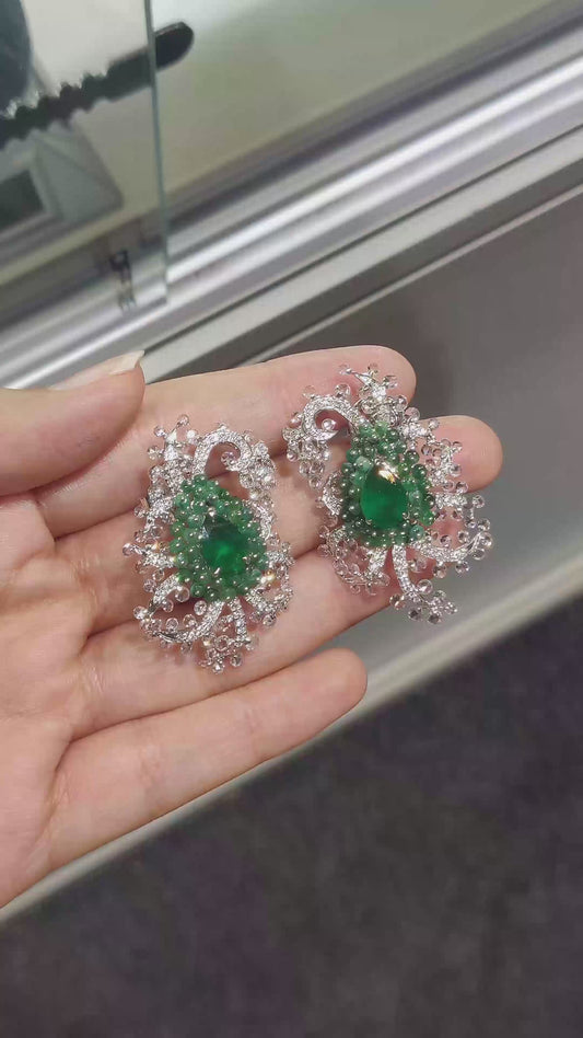 Emerald Abyss Earrings