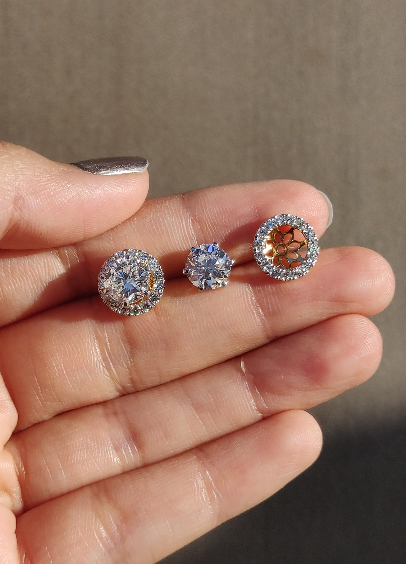 Signature 3-in-1 Solitaire Studs