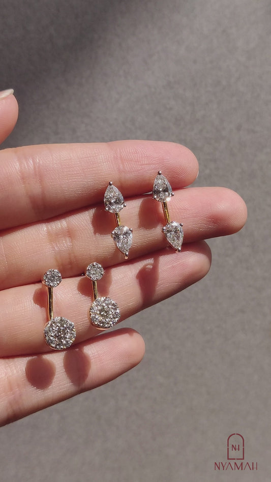 Split Pear Jacket Studs