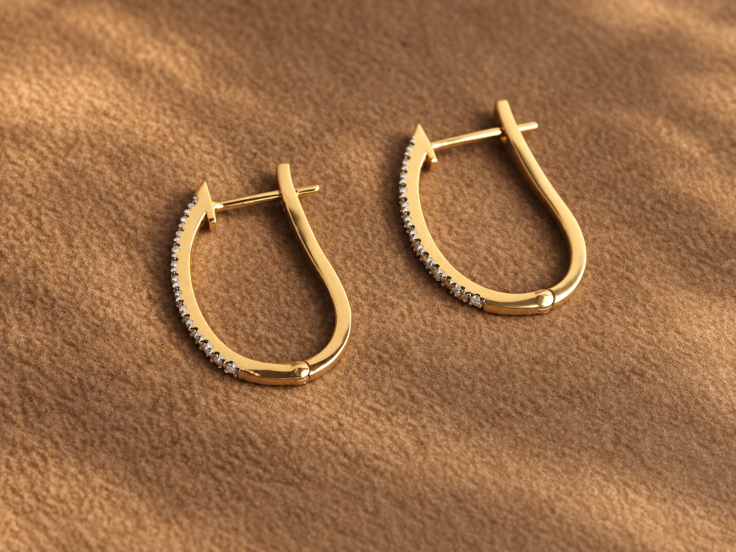 Diamond Hoop Earrings