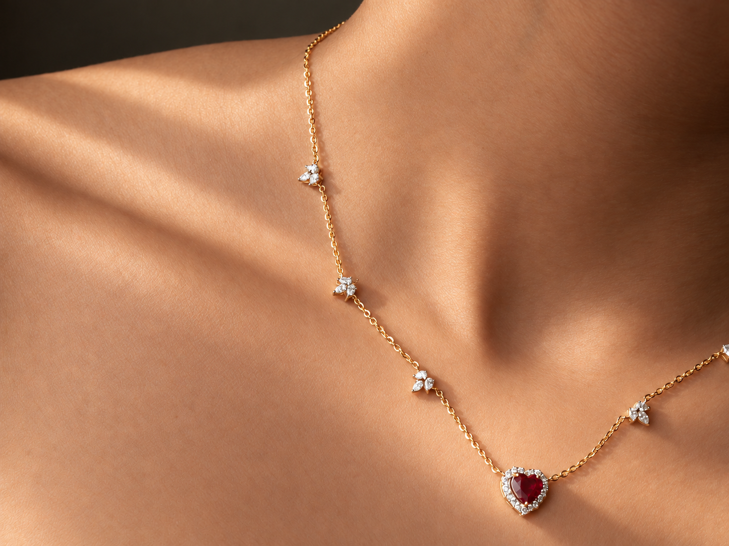 Queen of Hearts Diamond Necklace