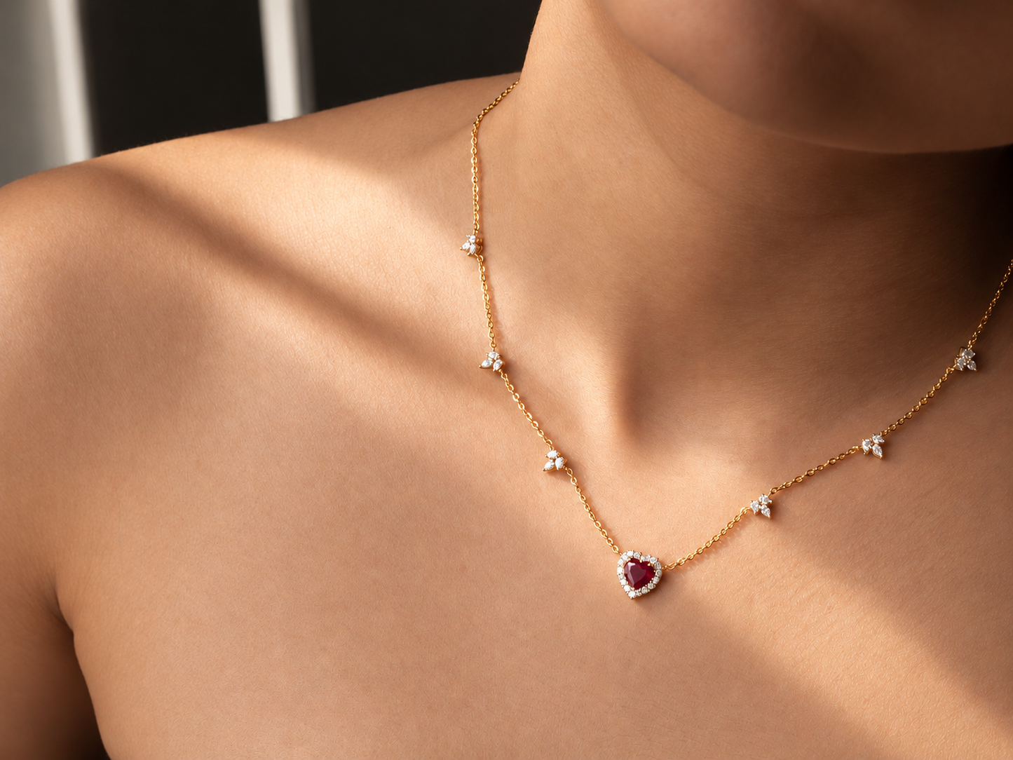 Queen of Hearts Diamond Necklace