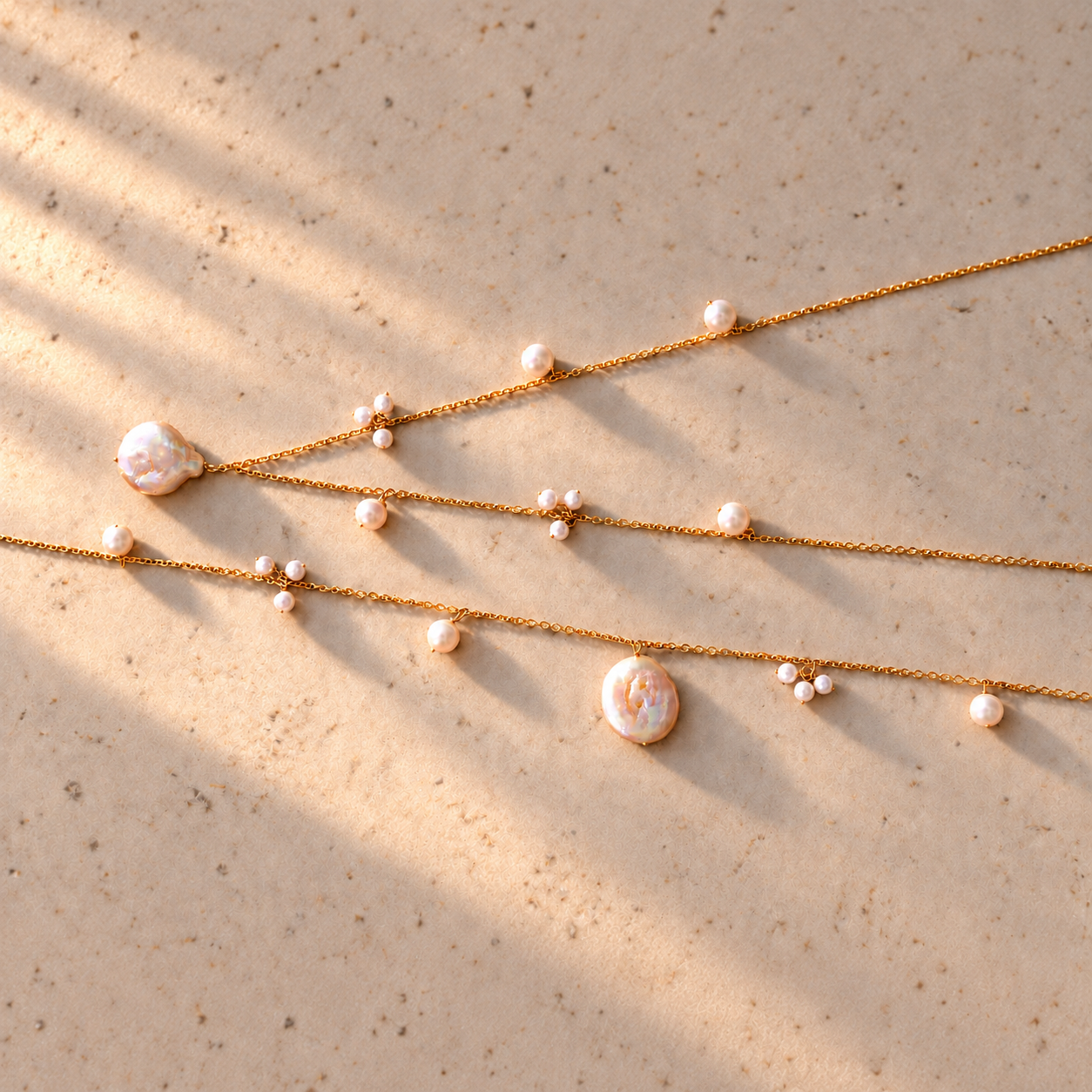 Mismatched Pearl Necklace