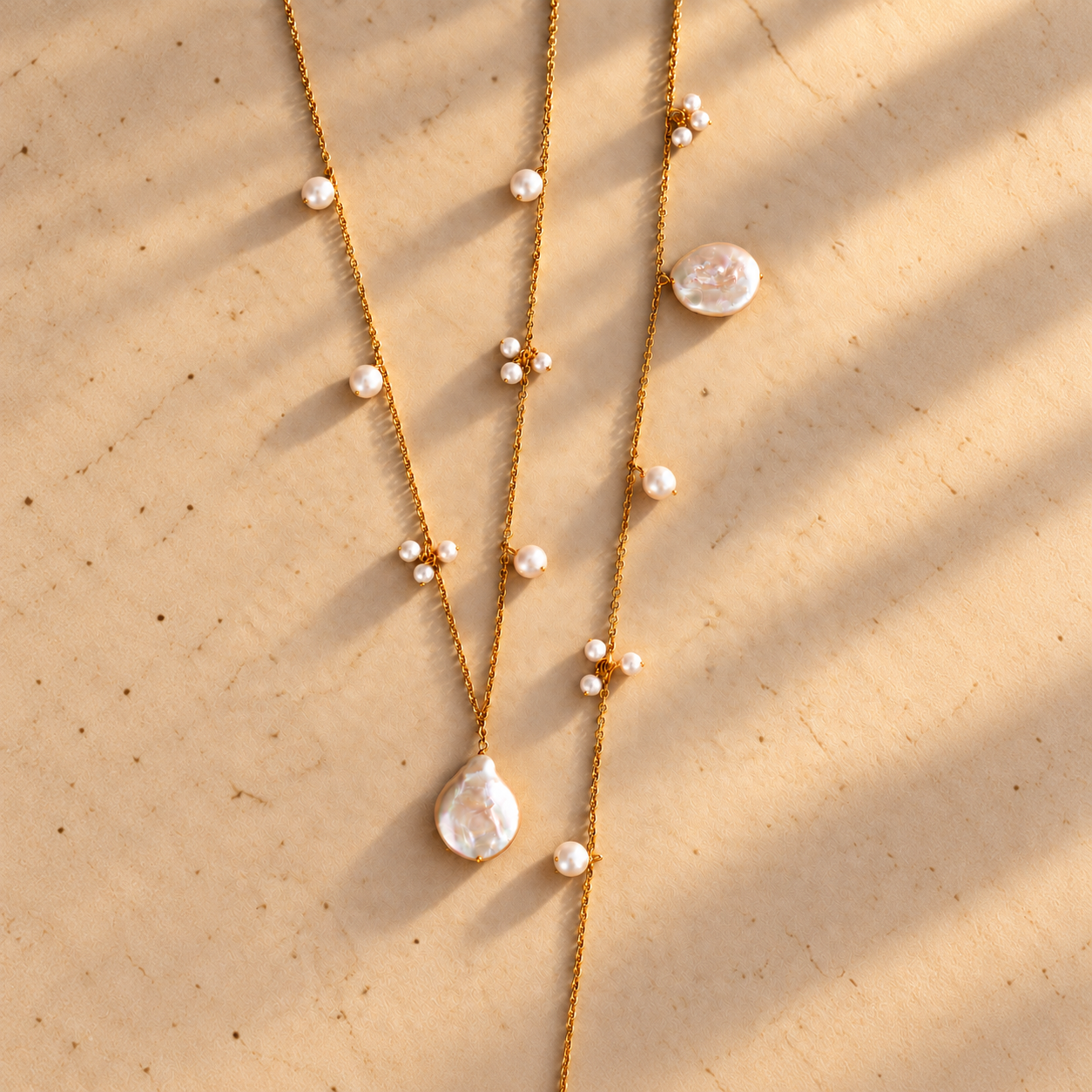 Mismatched Pearl Necklace