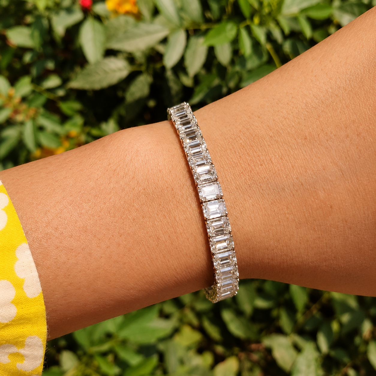 Emerald Ligne Tennis Bracelet
