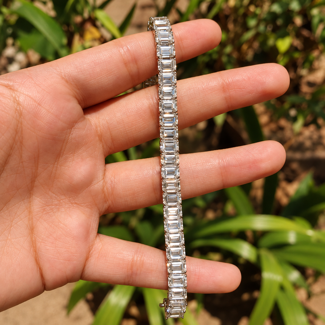 Emerald Ligne Tennis Bracelet